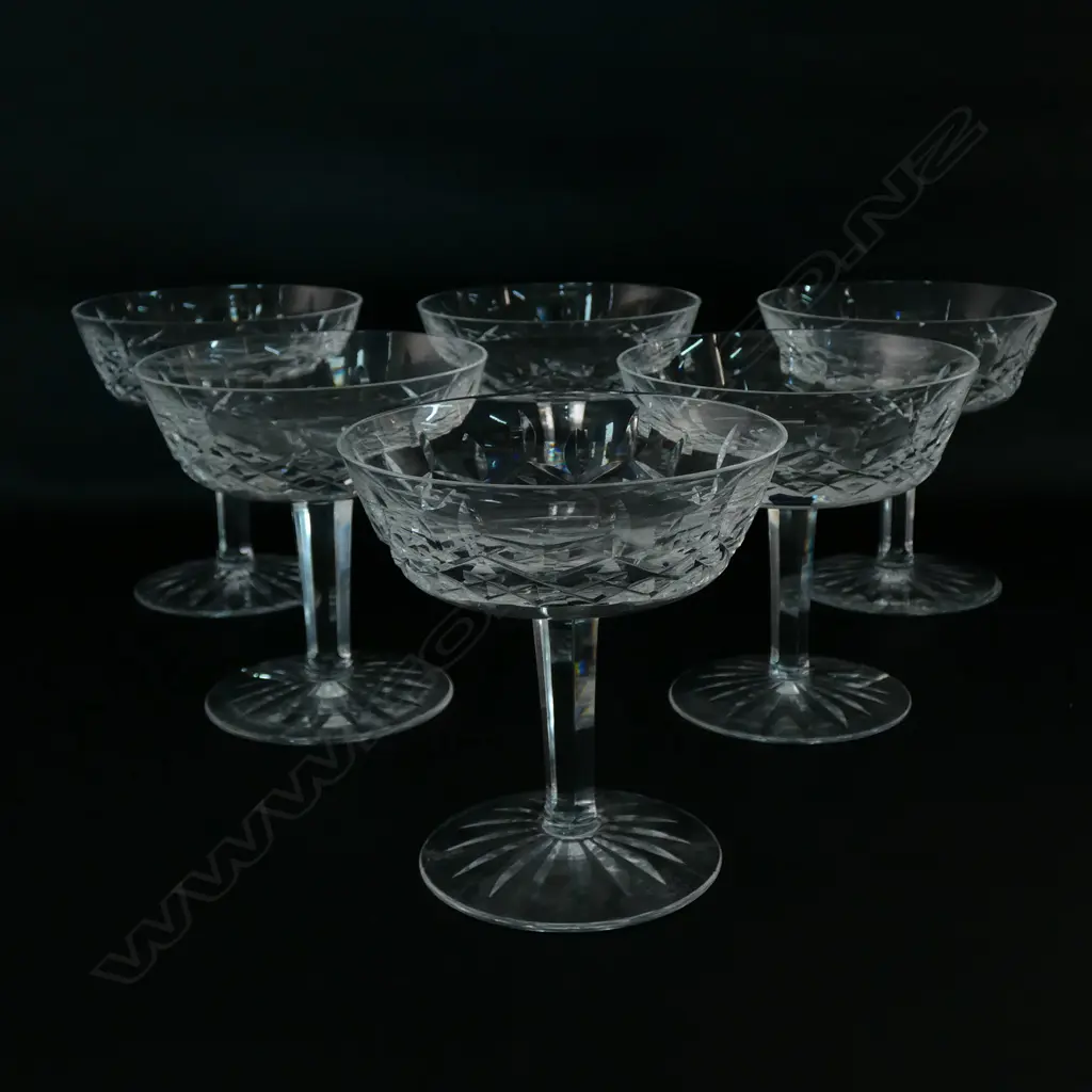 A set of six Waterford champagne coupes Image 1++