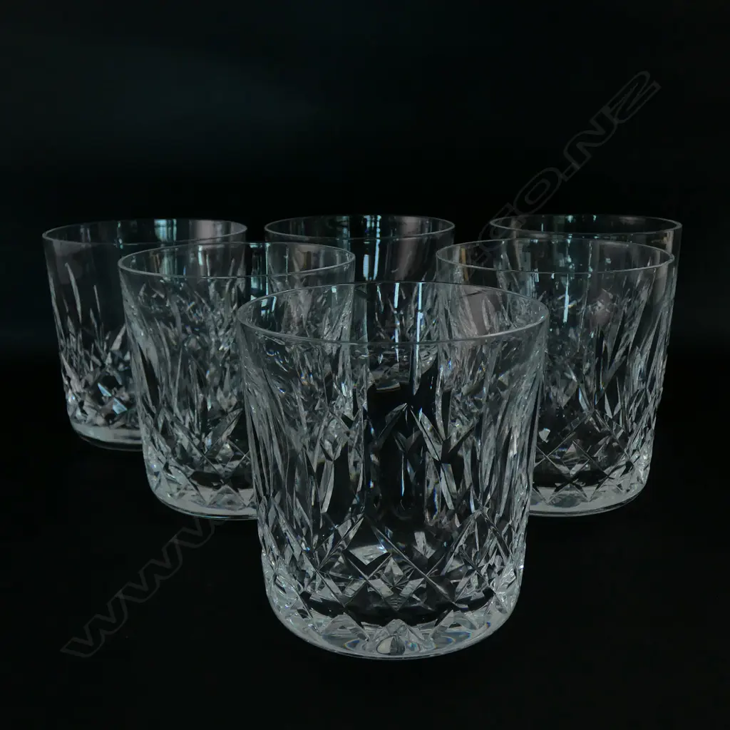 A set of six Waterford whisky tumblers Image 1++