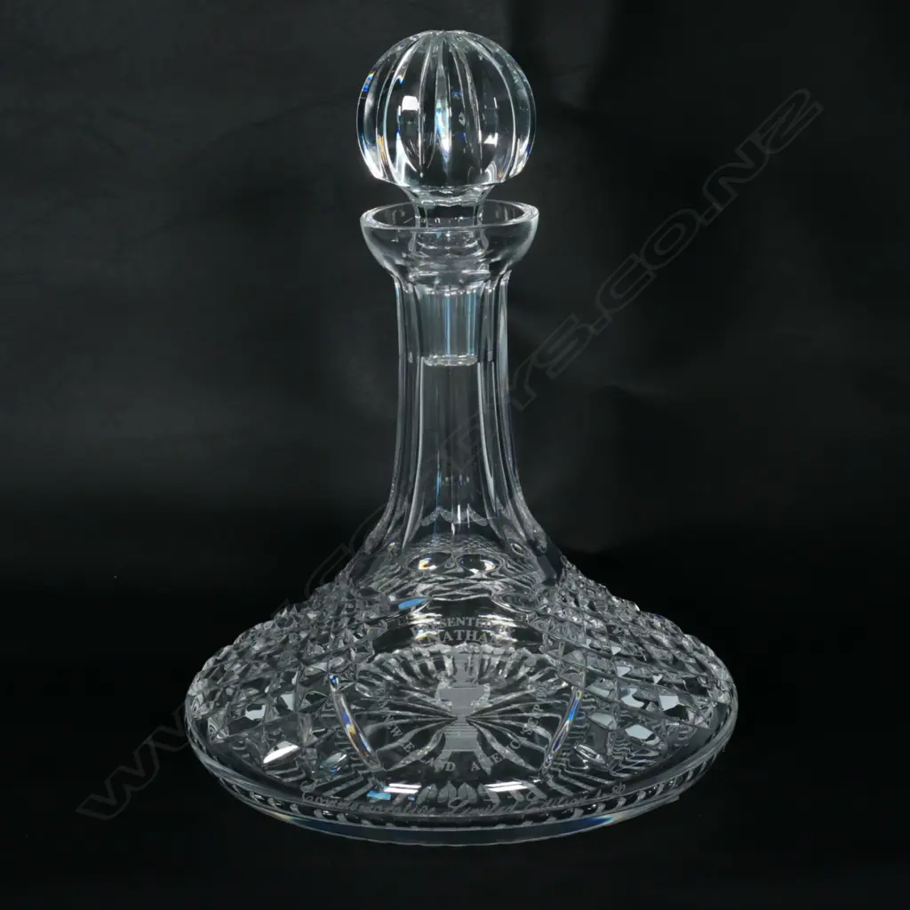 A limited edition Waterford 1995 America's Cup commemorative ship's decanter Image 1++