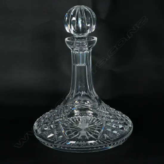 A limited edition Waterford 1995 America's Cup commemorative ship's decanter