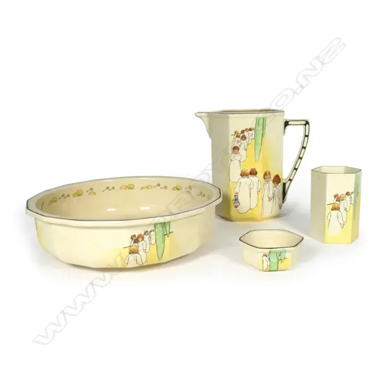 A Royal Doulton children's bathroom set