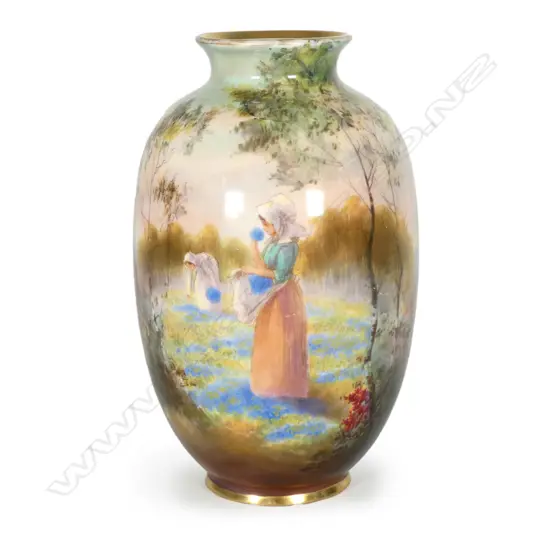 A Royal Doulton bone china vase