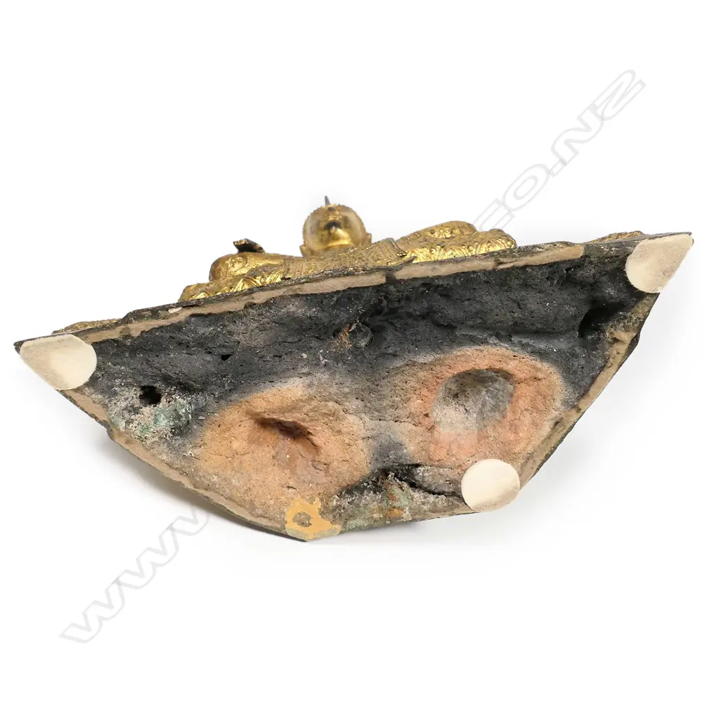 A Thai gilt bronze buddha with flame ushnisha Image 1++