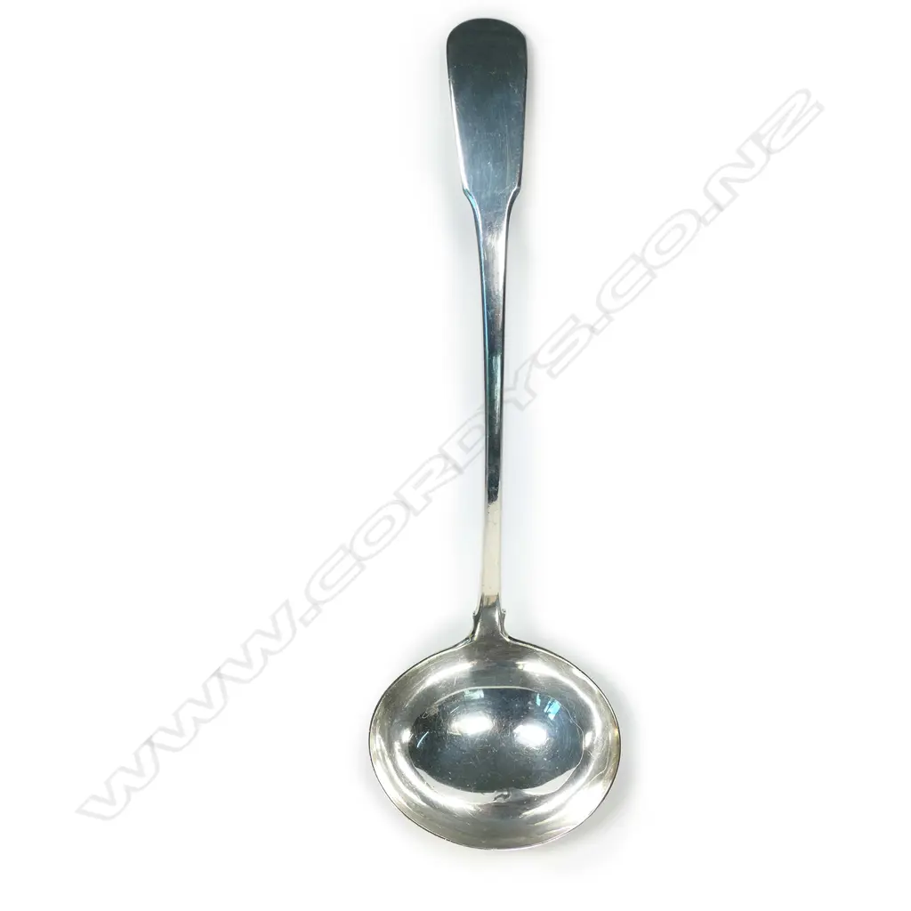 A George III silver soup ladle Image 1++