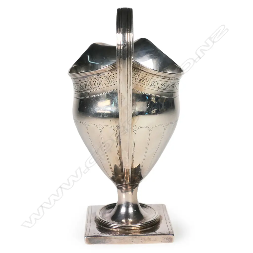 A George III silver pedestal cream jug Image 1++