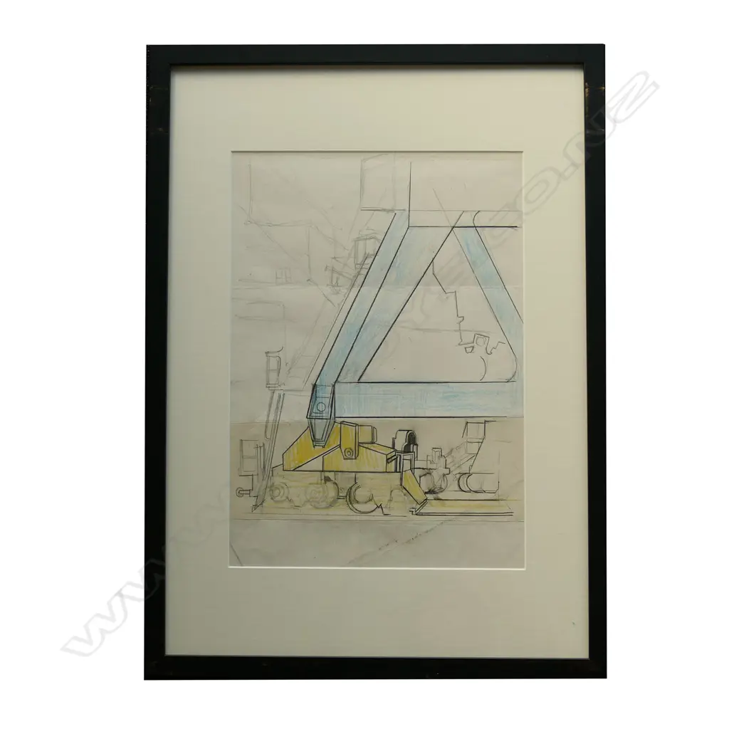 Dame Louise Henderson (1902-94) Wharf Crane Image 1++