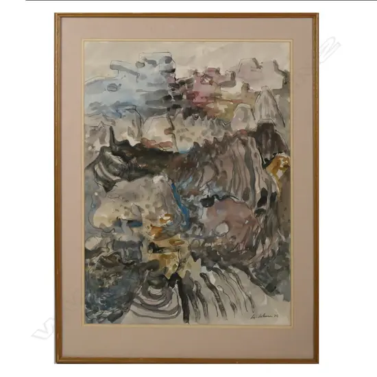 Eric Lee-Johnson, Shells, watercolour and ink, signed, and dated '79, 570 x 405mm.