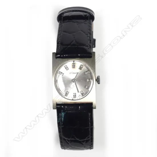 A vintage LeCoultre gent's 14ct. white gold wristwatch