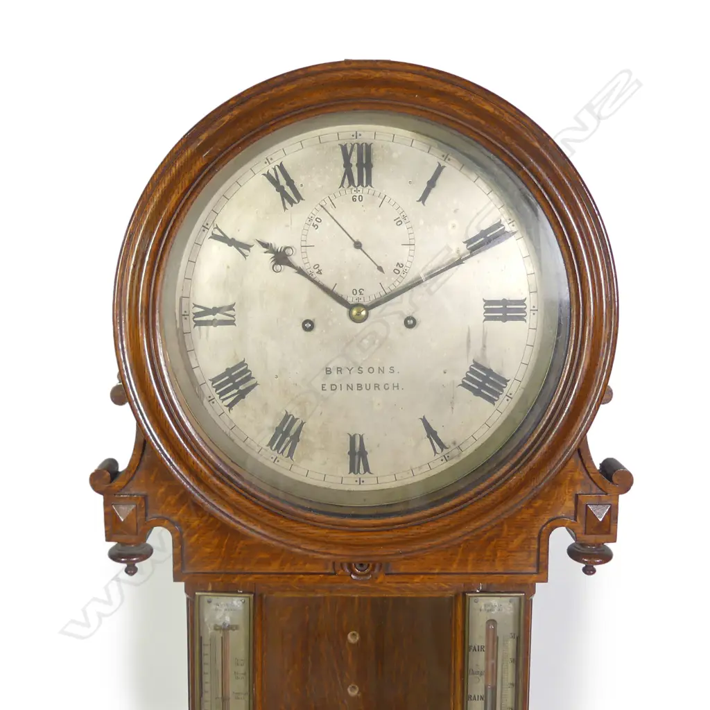 A c1800 Brysons of Edinburgh large regulator wall clock Image 1++