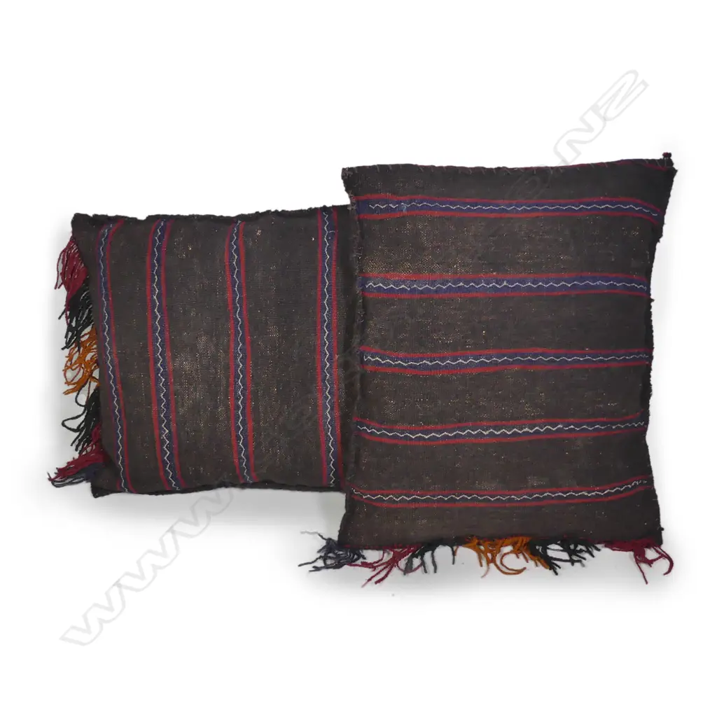 Two hand-knotted Persian cushions Image 1++