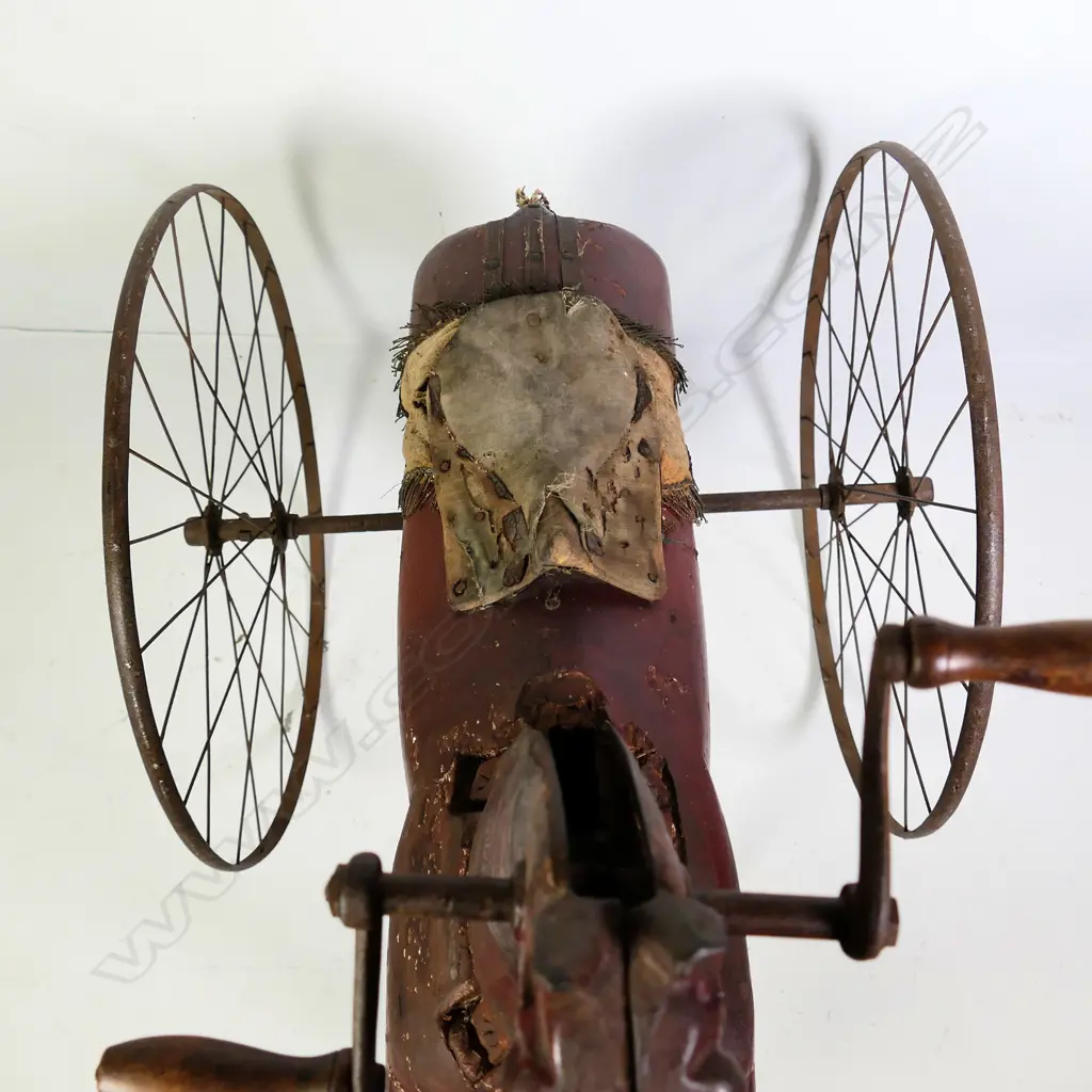 A Napoleon III horse toy tricycle c.1870 Image 1++