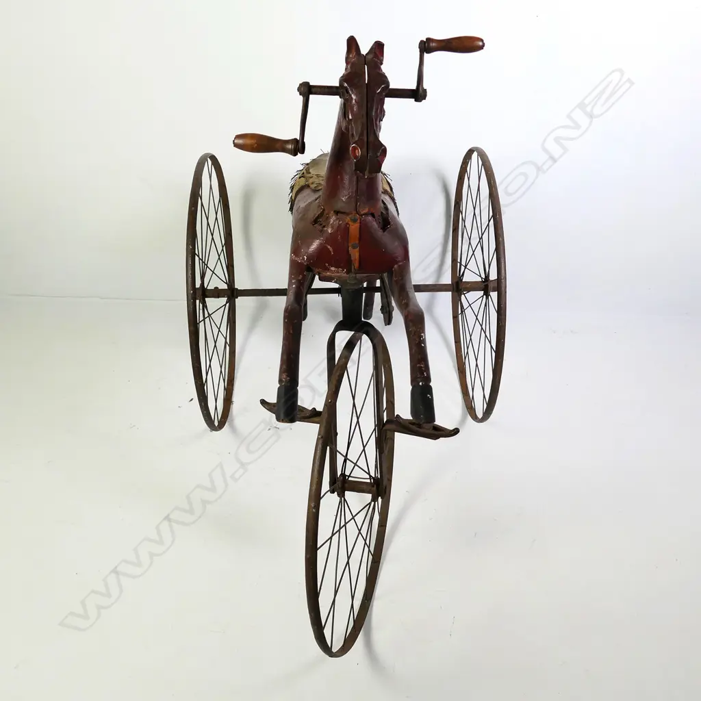 A Napoleon III horse toy tricycle c.1870 Image 1++
