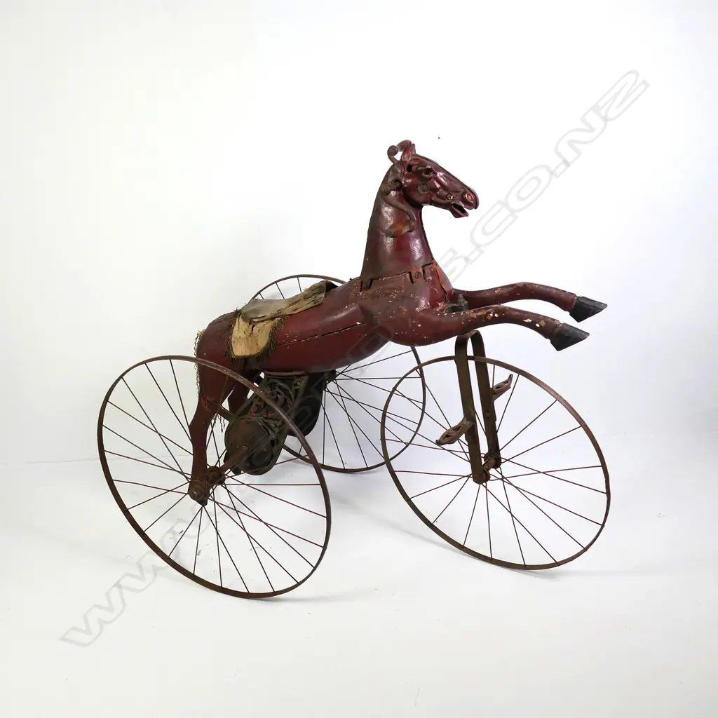 A Napoleon III horse toy tricycle c.1870 Image 1++