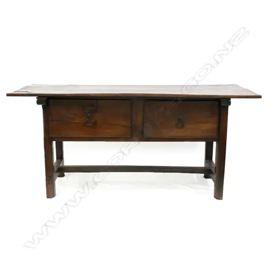 A Georgian fruitwood country console table