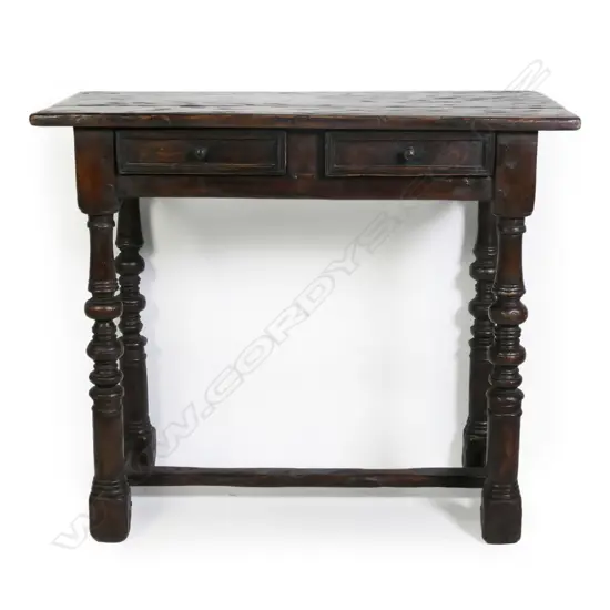 A 17th/18thC style oak side table