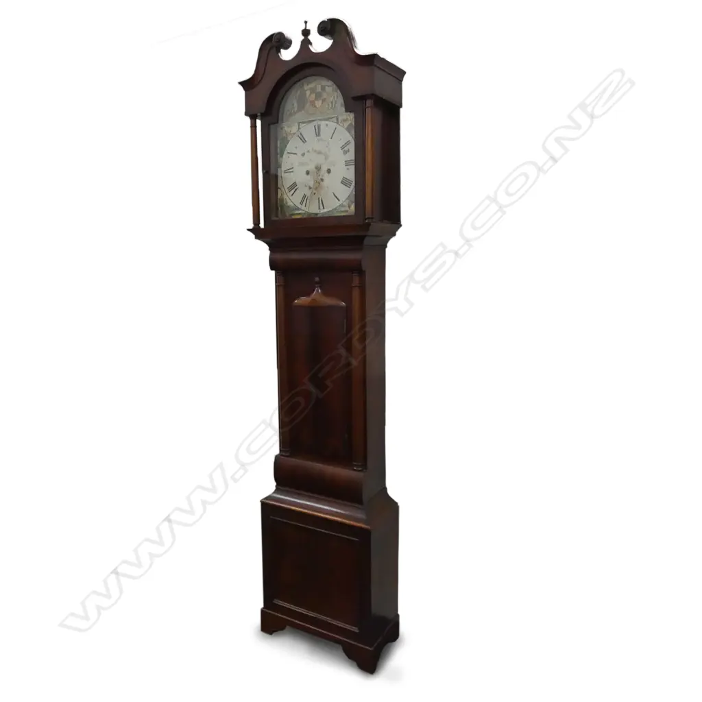 A Georgian mahogany longcase clock Image 1++