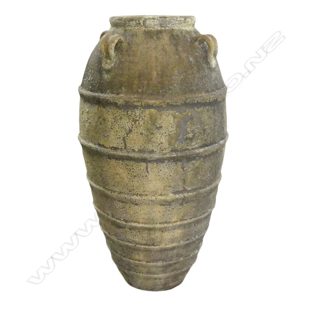 A large terracotta tall amphora jar Image 1++