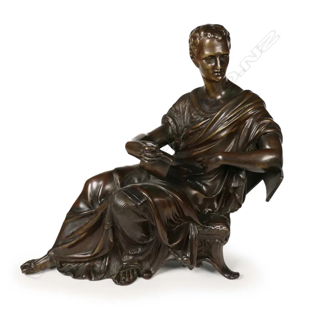 A bronze of the Emperor Tiberius Image 1++