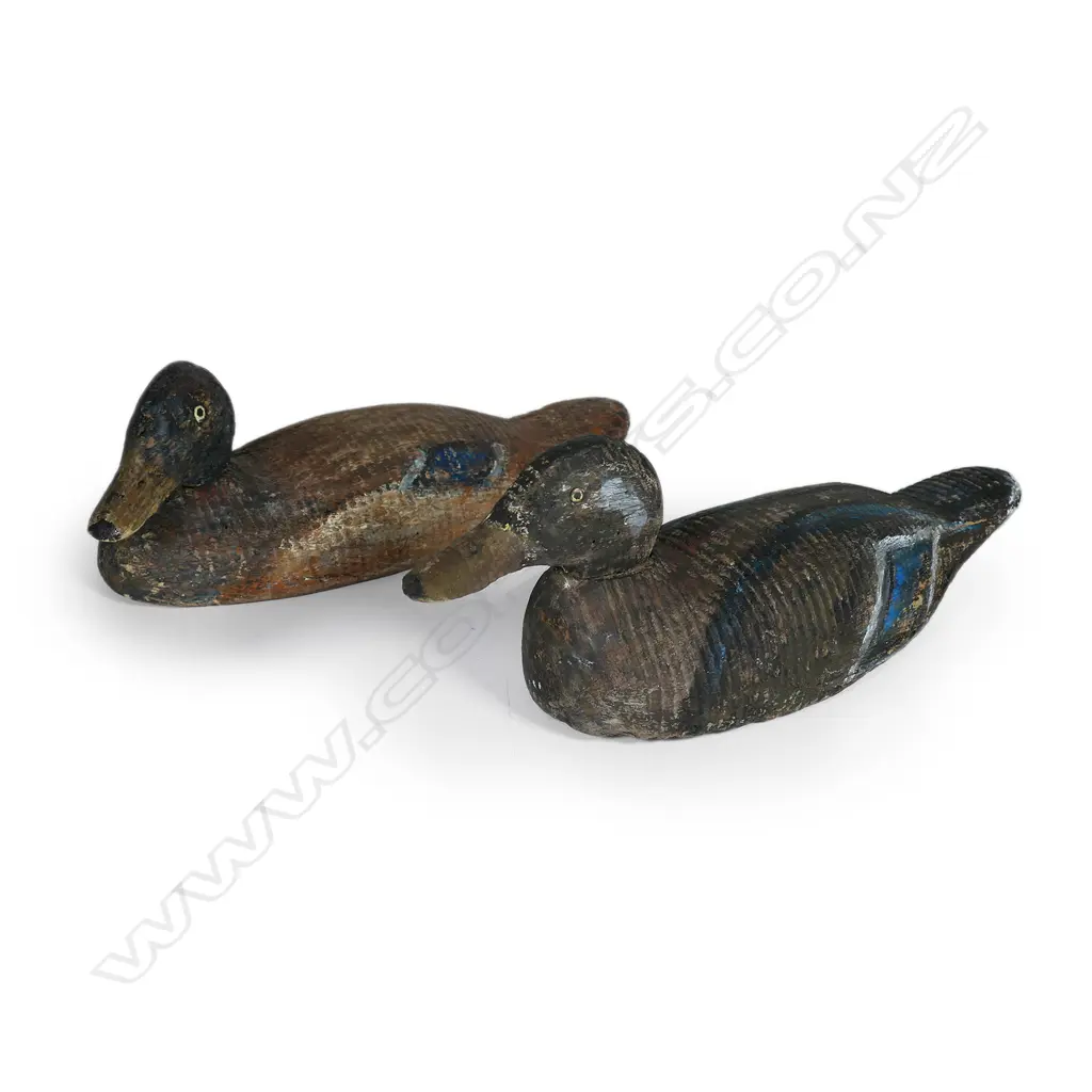 A pair of c.1920 17" duck decoys Image 1++