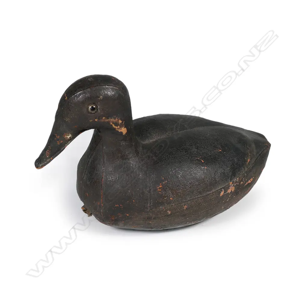 A rare c.1900 leather duck decoy Image 1++