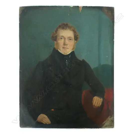 A 19thC portrait oil on board
