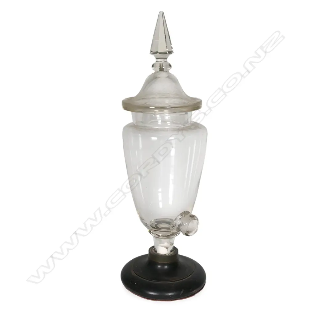 A Victorian glass bar beverage dispenser Image 1++