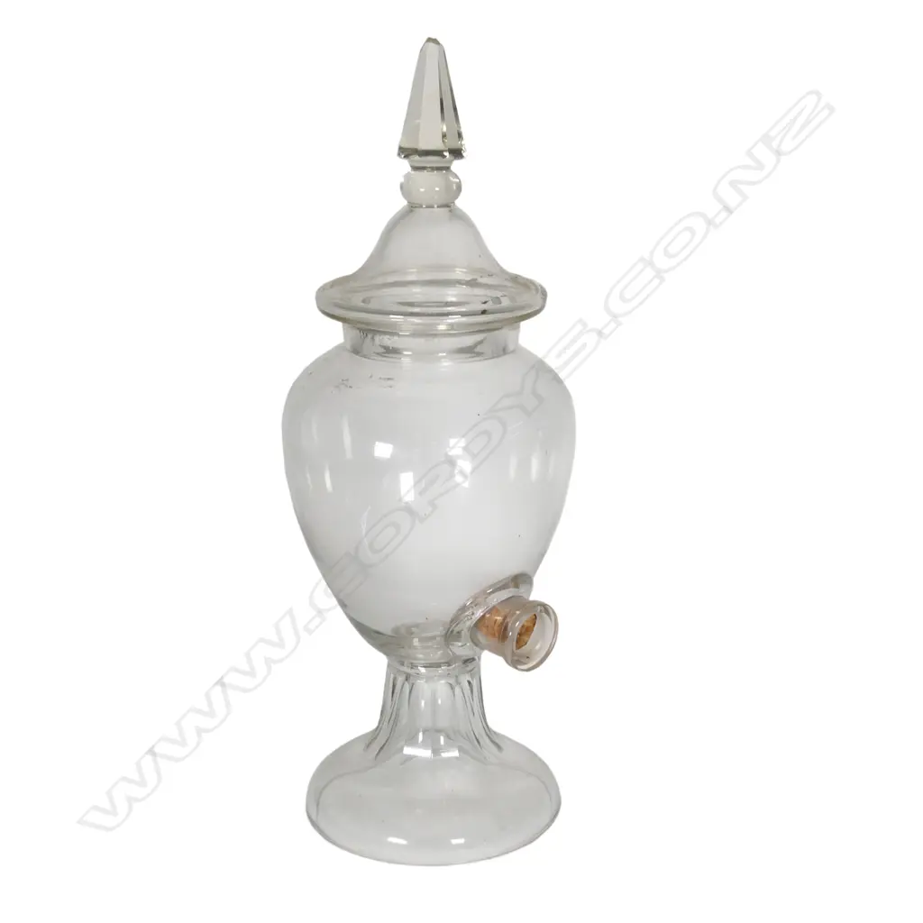 A Victorian glass bar beverage dispenser Image 1++