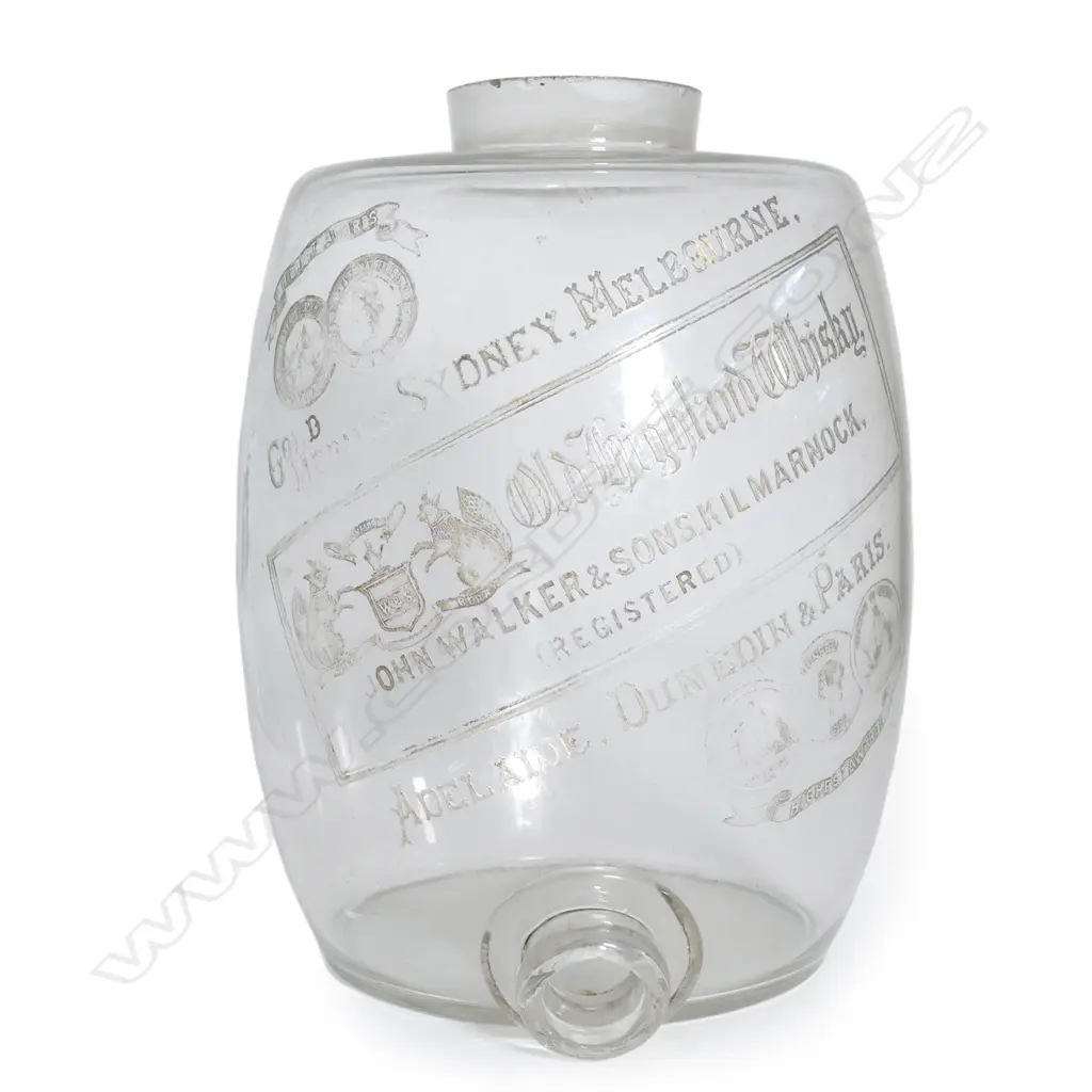 A Victorian glass bar barrel dispenser Image 1++