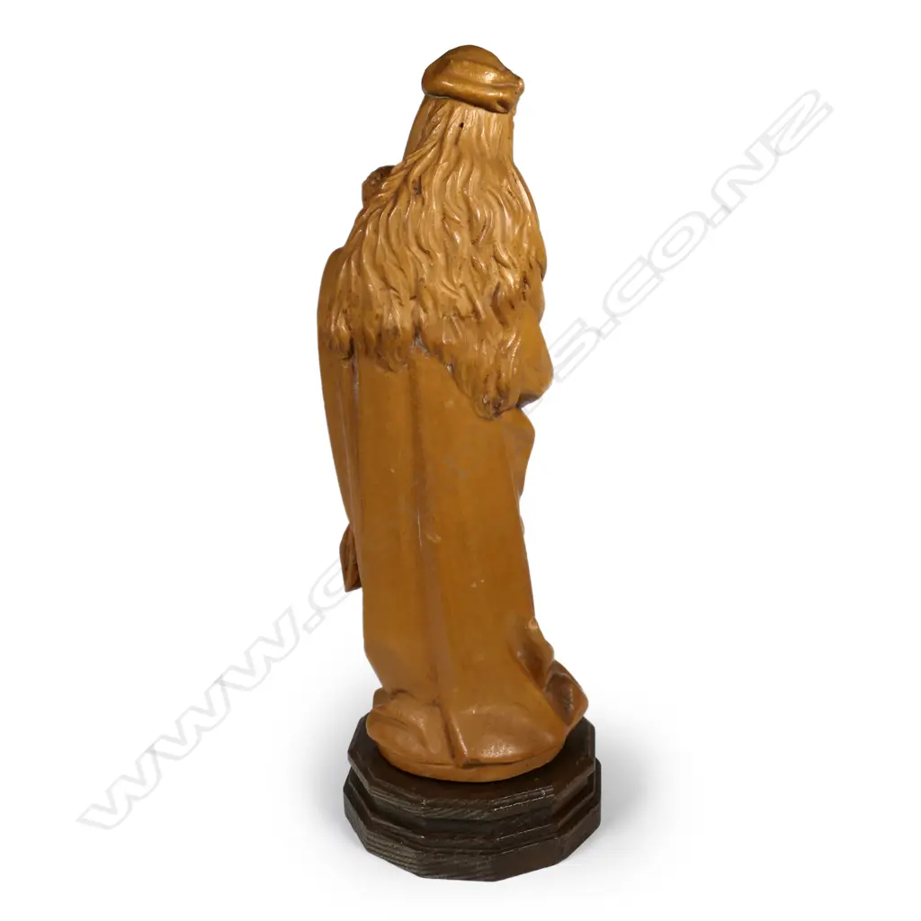 A French carved boxwood figure of the Madonna and Child Image 1++