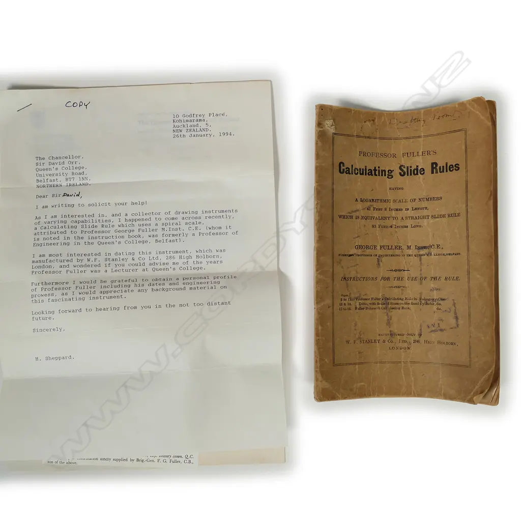 A Professor Fuller's Calculating Cylindrical Slide Rule Image 1++