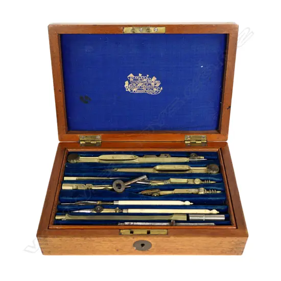 A set of drawing instruments