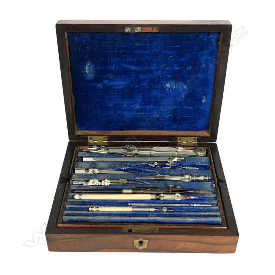 A set of drawing instruments