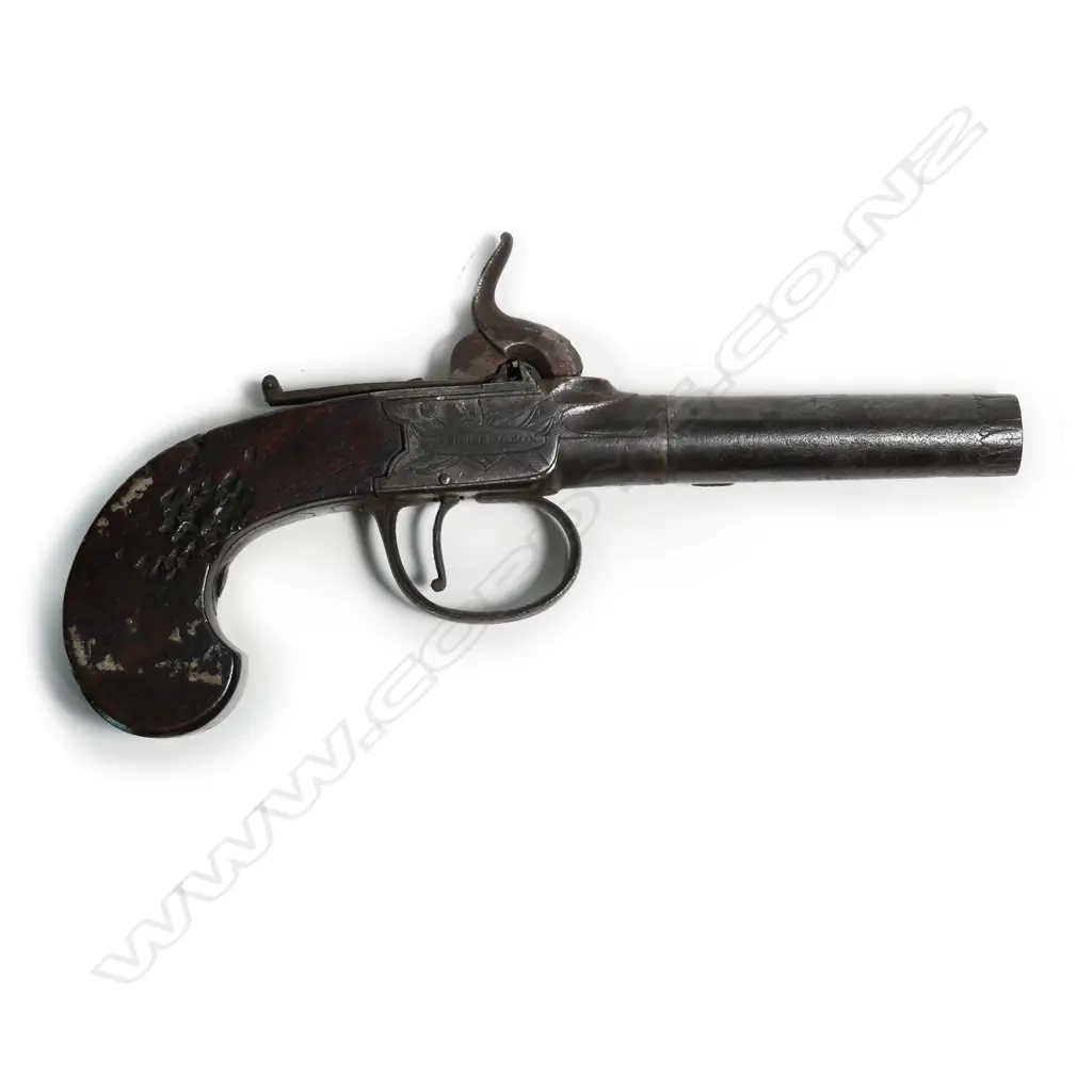 A 19thC percussion pistol Image 1++