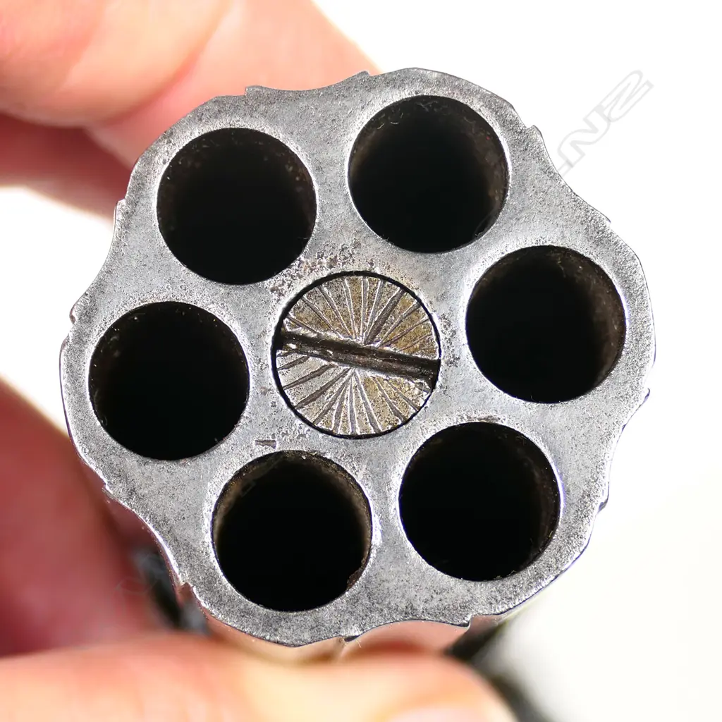 A good 19thC English pepper pot pistol Image 1++