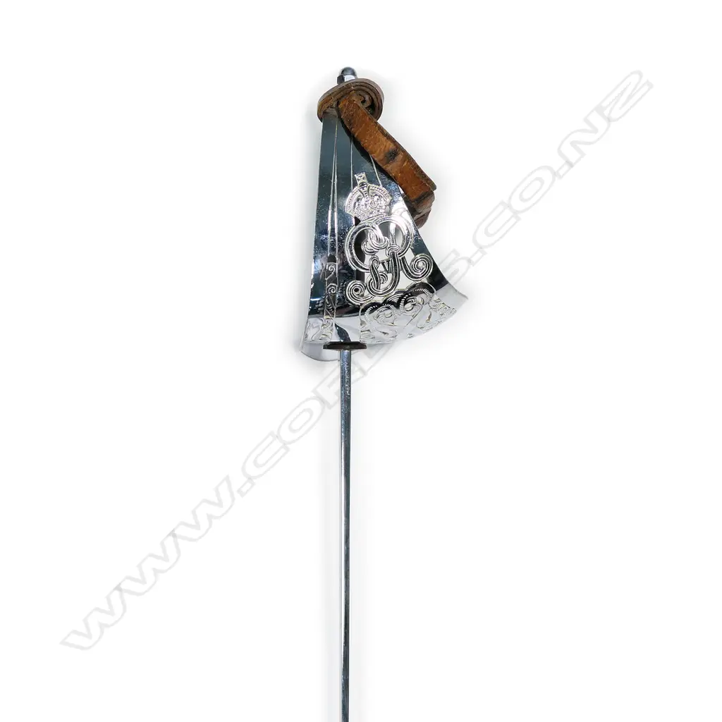 A George V parade sword in leather scabbard Image 1++