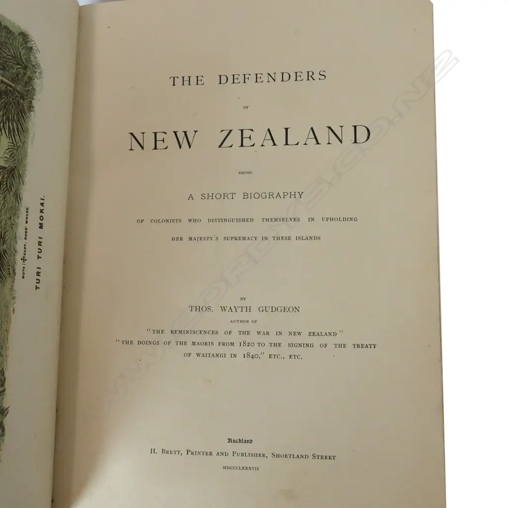 Thomas Gudgeon 'The Defenders of N.Z...' Image 1++