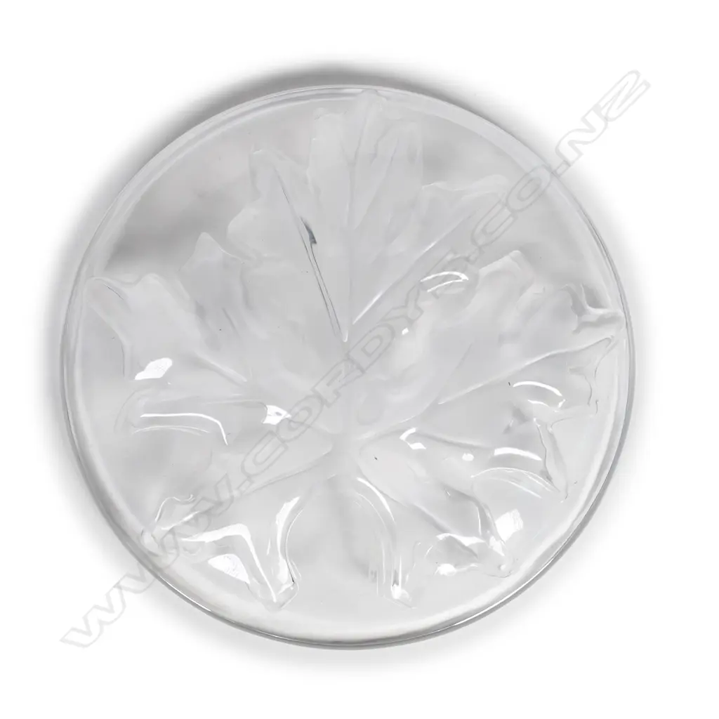 A Lalique glass shallow dish Image 1++