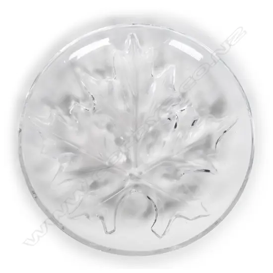 A Lalique glass shallow dish