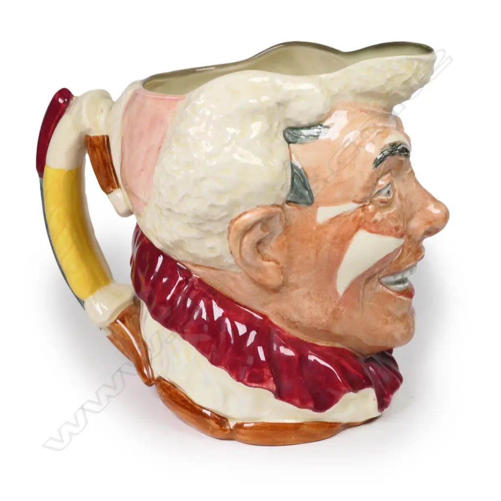 A rare Royal Doulton character jug ‘The White-Haired Clown’ Image 1++
