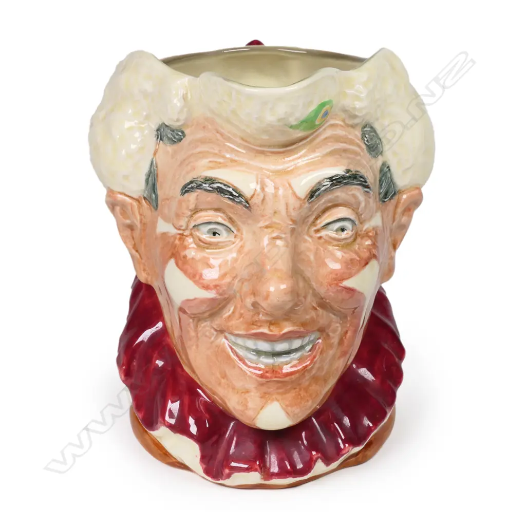 A rare Royal Doulton character jug ‘The White-Haired Clown’ Image 1++