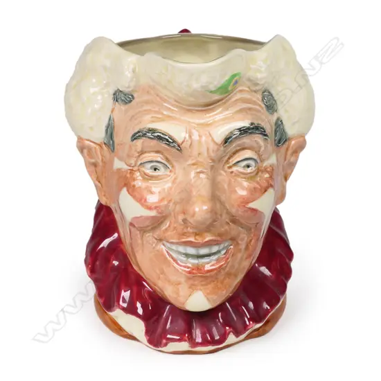 A rare Royal Doulton character jug ‘The White-Haired Clown’