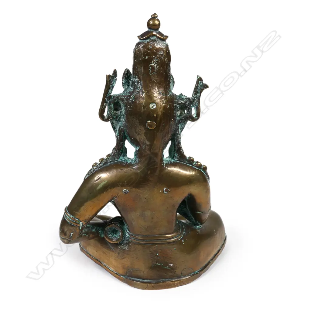 An old Tibetan bronze statue of the Amitabha Buddha Image 1++