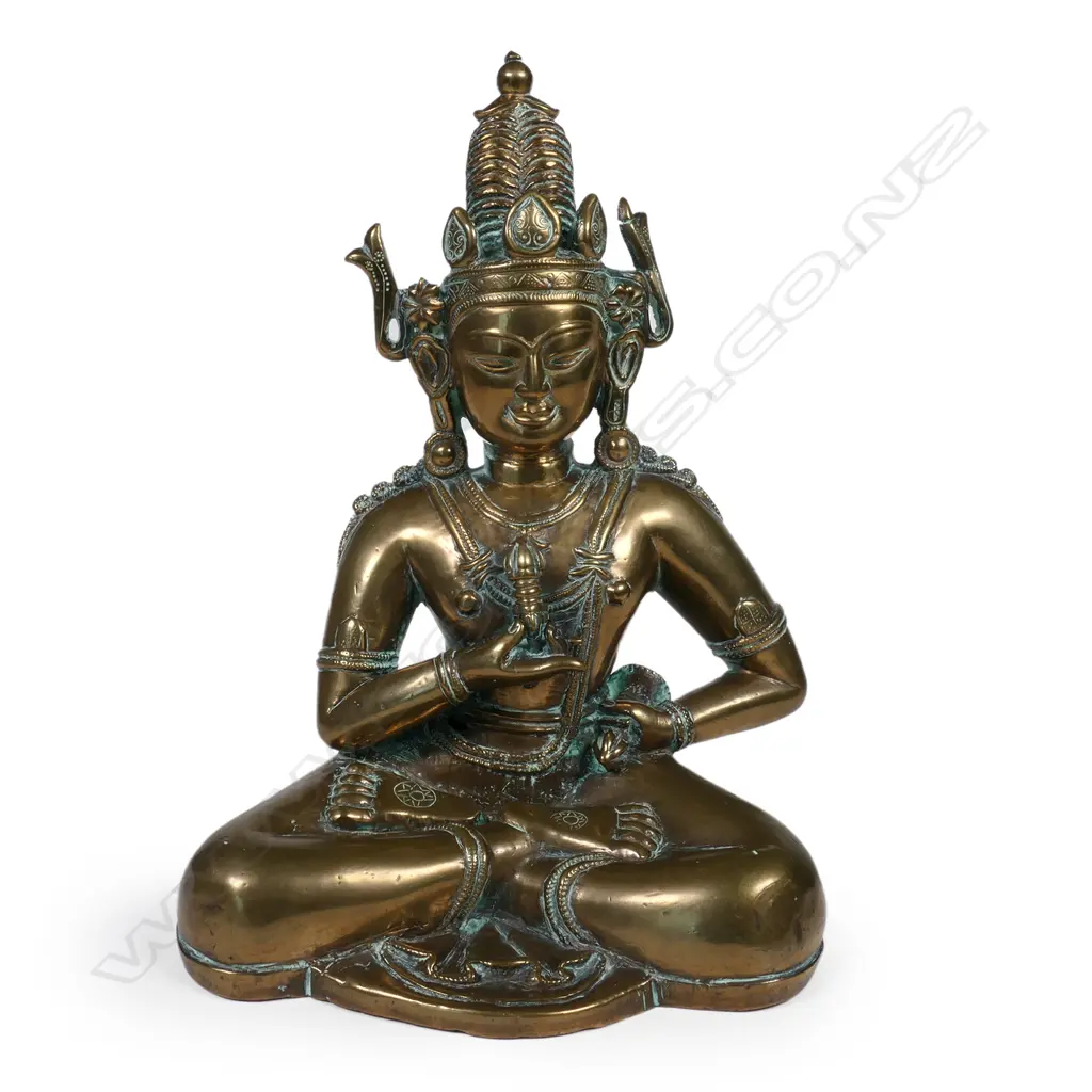 An old Tibetan bronze statue of the Amitabha Buddha Image 1++