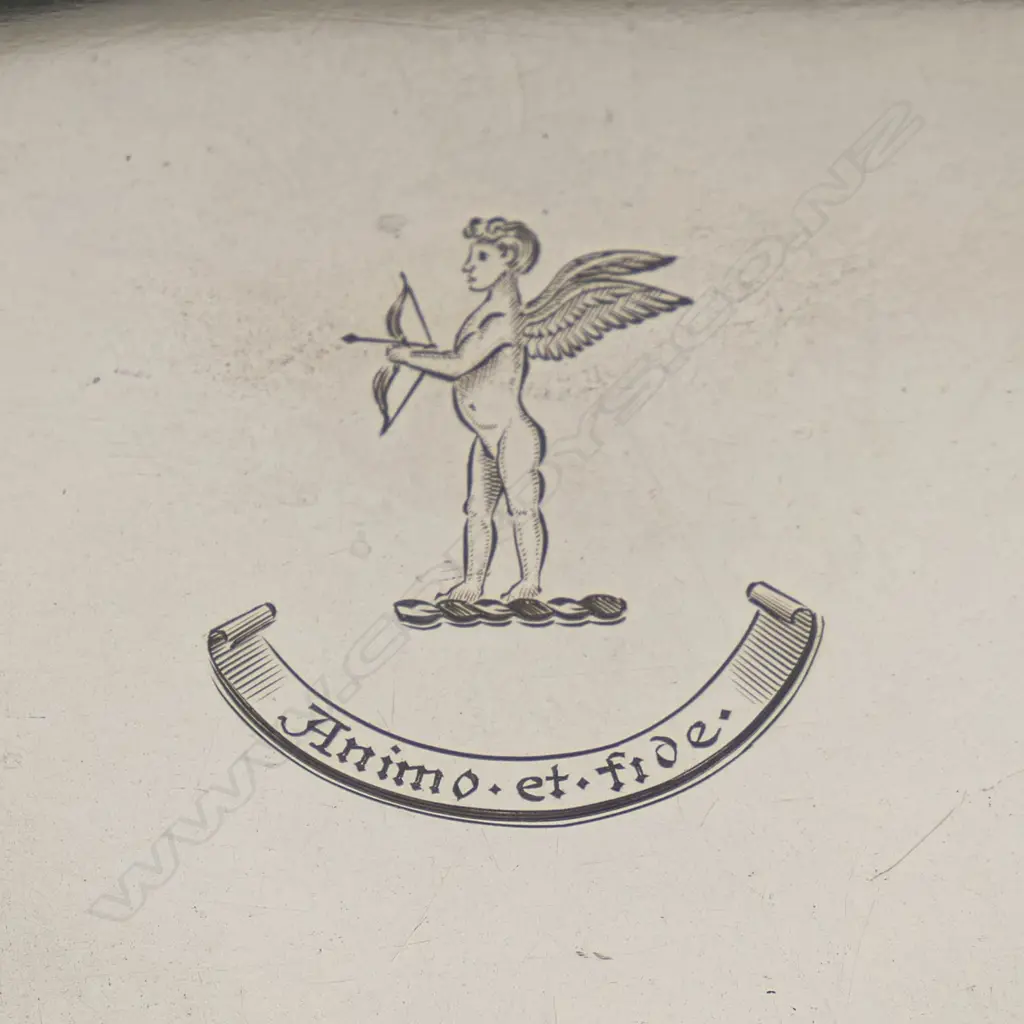 An early 20thC silver inkwell desk stand Image 1++