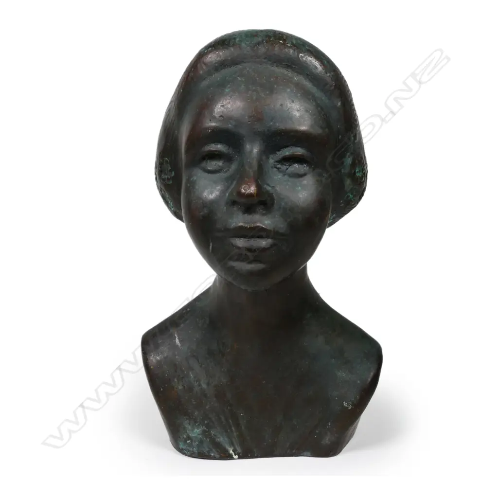 A bronze bust of a woman Image 1++
