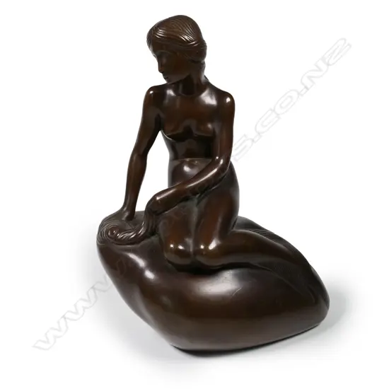 A bronze statuette 'The Little Mermaid'