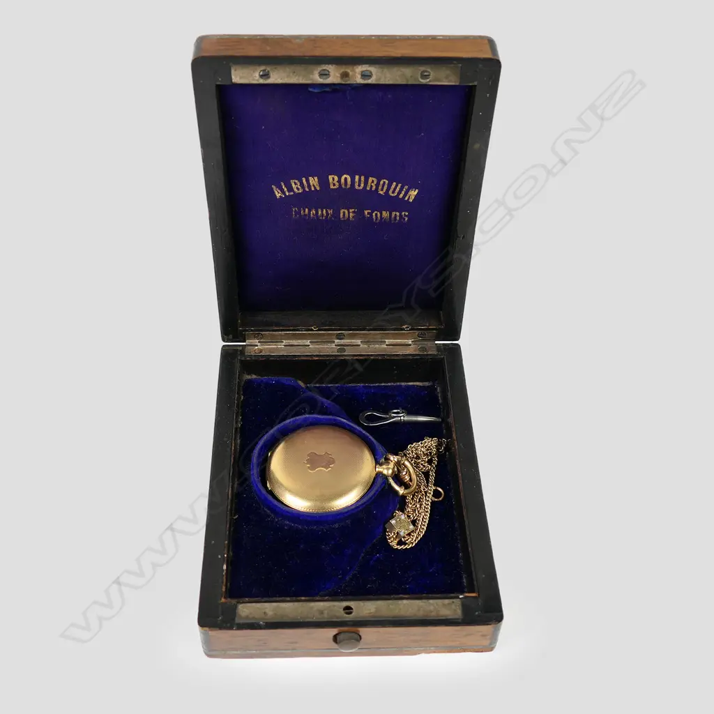 An 18ct gold Swiss hunter pocket watch by Henry Hoffmann Image 1++