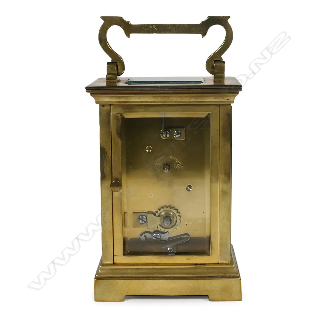 A 19thC brass carriage clock Image 1++