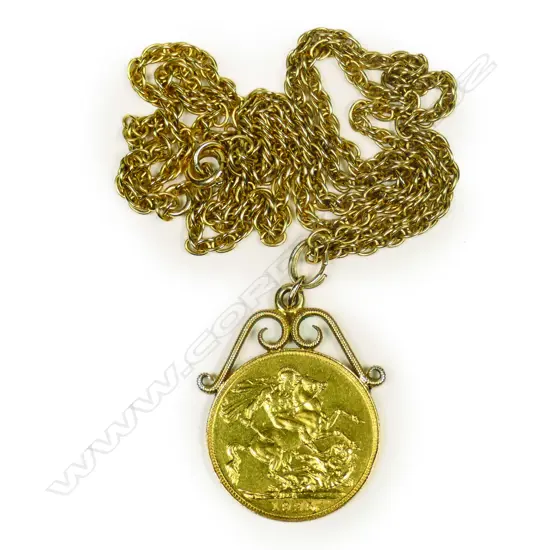 A 1925 full sovereign gold coin