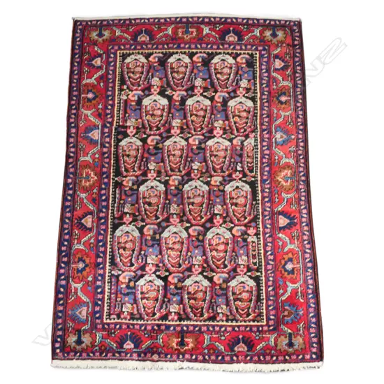 A hand knotted Persian carpet